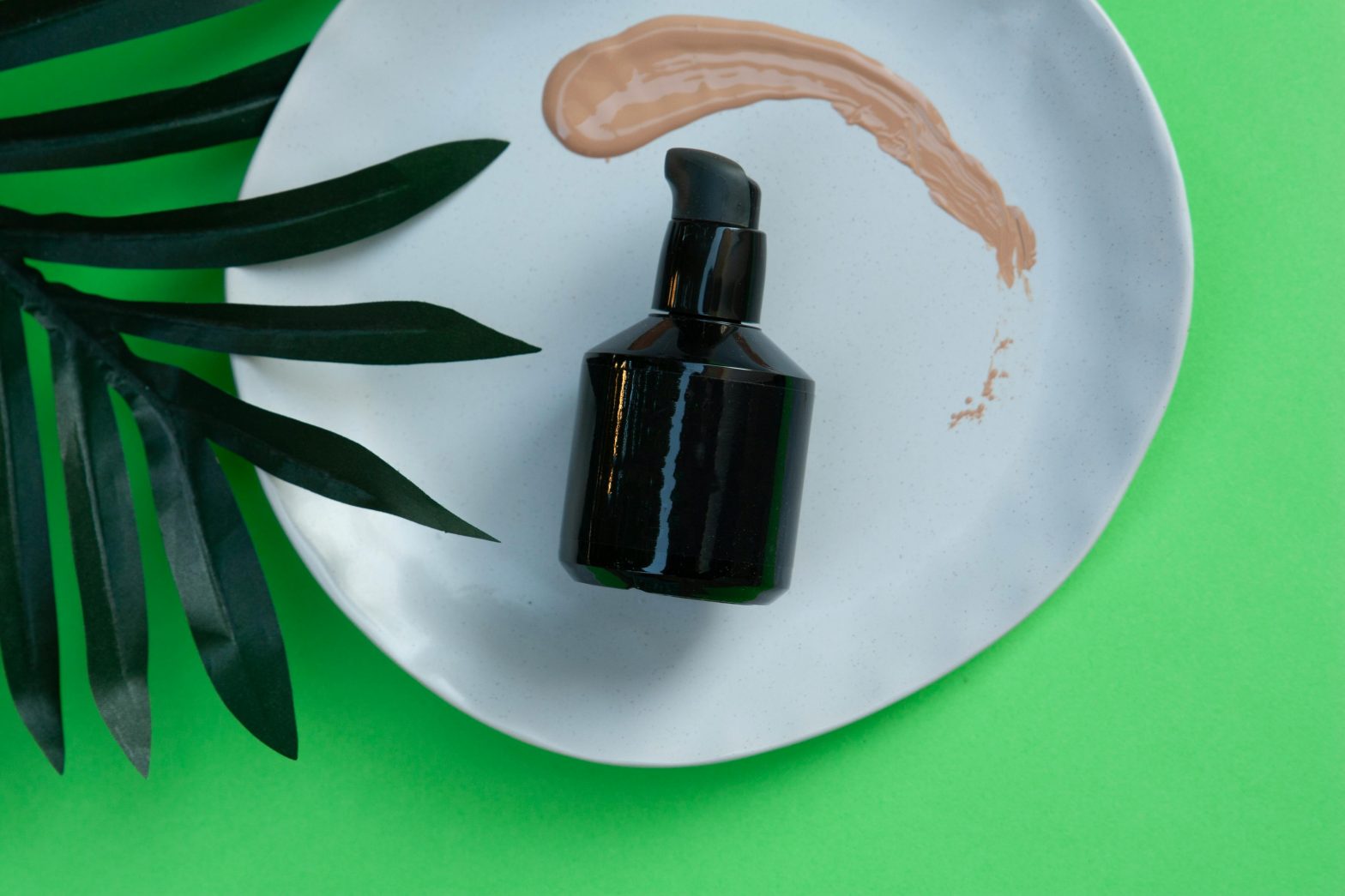 Minimalist skincare product on white plate. best anti-aging skincare