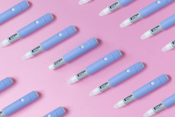 Diabetes and weight loss. Injections dosing pens for subcutaneous injection of anti-diabetic medication or anti-obesity